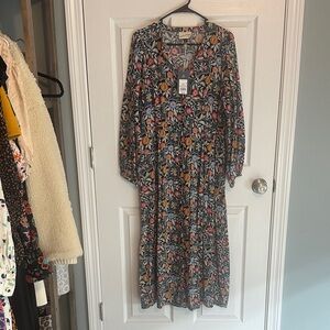 Universal Threads Long Sleeve Maxi Floral Dress